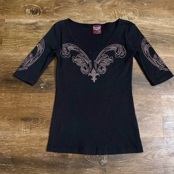 Avangard v-neck top - Picture 2 of 10